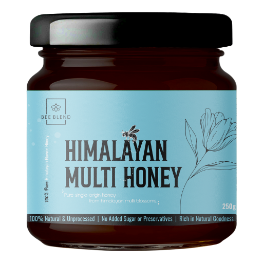 BeeBlend Himalayan Multi-Flora Raw Honey jar