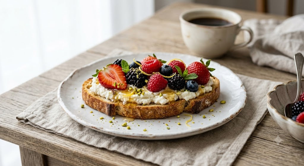 Acacia Honey Ricotta & Berry Toast