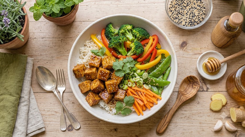 Sesame Honey Tofu Stir Fry