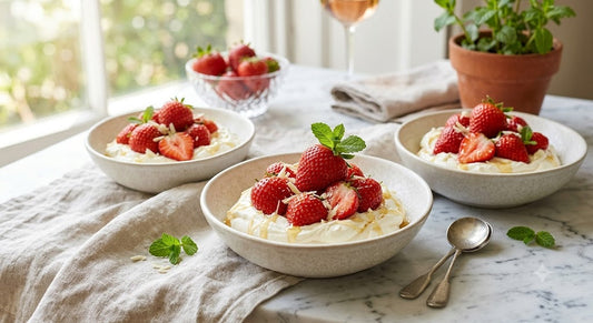 Lychee Honey Strawberries & Cream