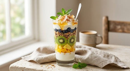 Tropical Yoghurt Parfait with Lychee Honey