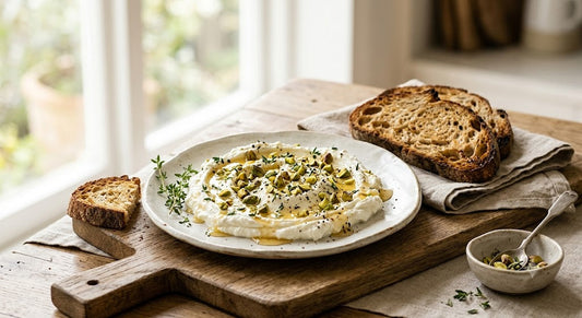 Whipped Ricotta with Fennel Honey & Black Pepper
