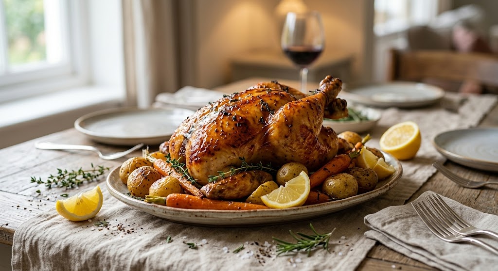 Yellow Mustard Honey Roast Chicken