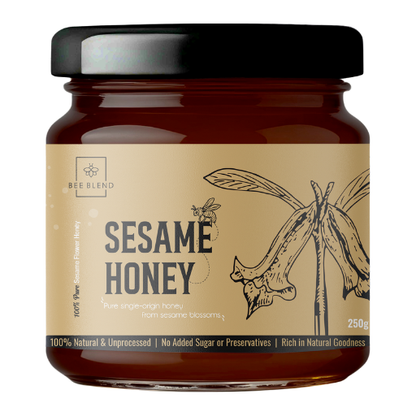 Black Sesame Raw Honey | Nutty Umami Elixir