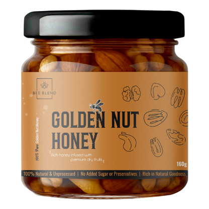 BeeBlend Golden Nut Honey product jar