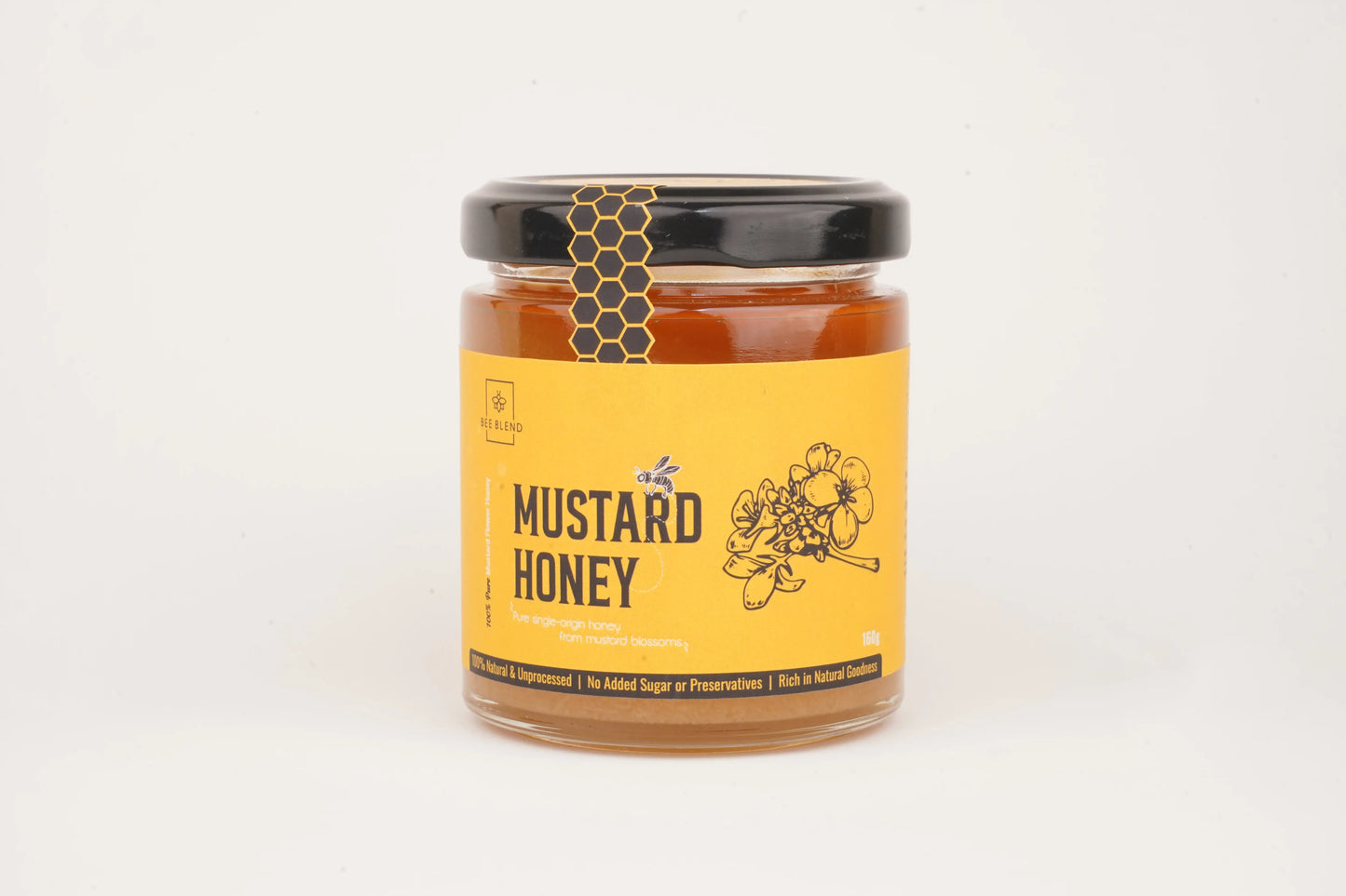 Yellow Mustard Flower Honey | Bold & Bright