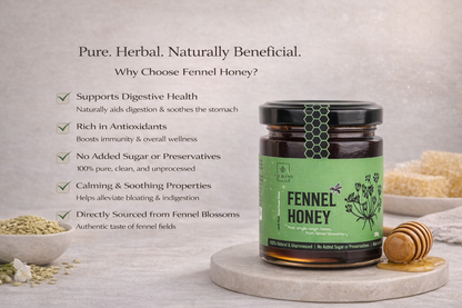 Wild Fennel Raw Honey | Mediterranean Herbal Gold