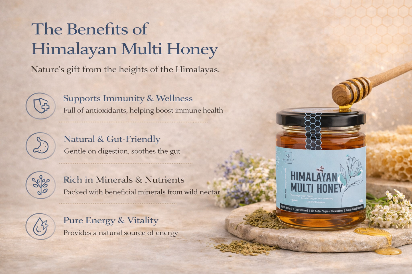 Himalayan Multi-Flora Raw Honey | Mountain Magic