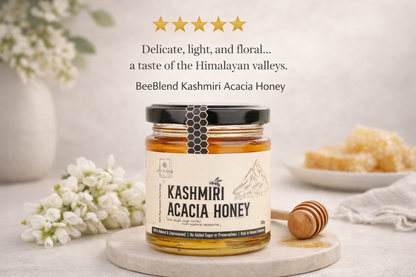 Pale golden Kashmiri Acacia Honey by BeeBlend