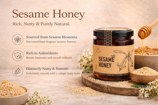 Black Sesame Raw Honey | Nutty Umami Elixir