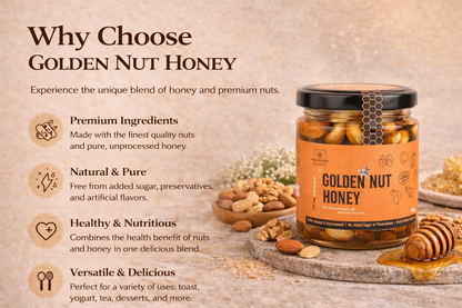 Golden Nut Infusion Honey | Nature’s Power Concentrate